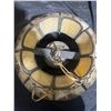 Image 7 : Lotus-Style 16 Inch Wide Slag Glass Hanging Lamp With Decorative Metal and London Scenes