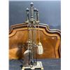 Image 2 : B&H Brass Fireside Tool Set from Magrath Mansion with Stand and Four Tools