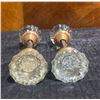 Image 3 : Dexter and Hollymade Vintage Glass and Brass Door Knobs, 4 Sets