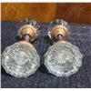 Image 5 : Dexter and Hollymade Vintage Glass and Brass Door Knobs, 4 Sets