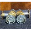 Image 6 : Dexter and Hollymade Vintage Glass and Brass Door Knobs, 4 Sets