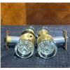 Image 8 : Dexter and Hollymade Vintage Glass and Brass Door Knobs, 4 Sets