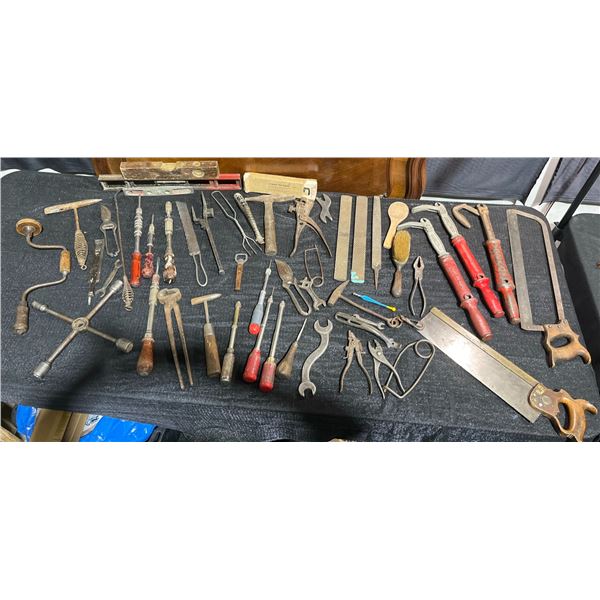 Hand Tools with Brands Including Hermes, Irwin, Millers Falls
