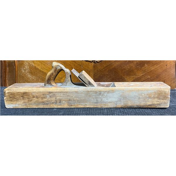 Booth Brothers 25" Wooden Hand Plane, Dublin Maker, Marked, Hardwood Body
