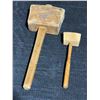 Image 9 : Vintage Woodworking Hand Tools Including Planes, Mallets, Marking Gauges, and Rulers