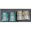 Image 2 : 13 Glass Insulators, 3 Clear and 10 Blue, Dome Top and Skirted Varieties