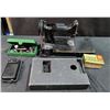 Image 1 : Singer Portable Sewing Machine With SIMANCO Motor, Attachments and Case