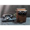 Image 1 : Northern Electric Wall Ringer and Desk Telephone Set