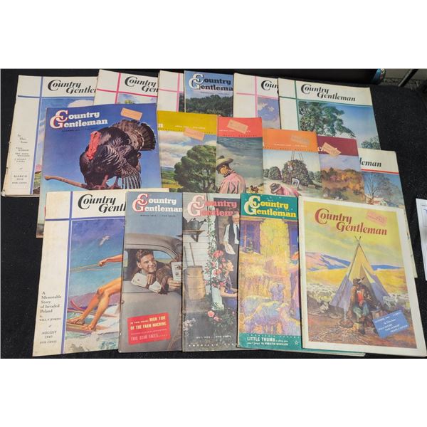 Vintage Country Gentleman Magazines Mixed Covers Early-Mid 20th Century