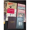 Image 2 : Vintage Magazines and Books Including Newsweek, Kristall, Harper's, German Volumes
