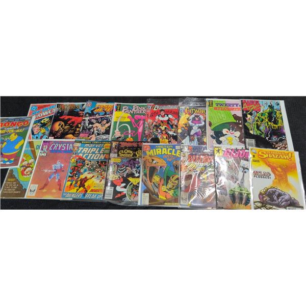 Comic Book Lot: Marvel, DC, Bongo, G.I. Joe, Shazam Assorted Issues