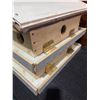 Image 4 : Handcrafted Multi-Level Wooden Purple Martin Birdhouse With 12 Openings And Plastic Roof Accents