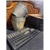 Image 2 : Vintage Metal Buckets and Bin with Mixed Socket Wrench Set