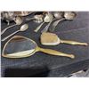 Image 2 : Silverplate Flatware, Tableware, Vanity Set, Spoon Rack, and Floor Lamp Lot