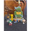 Image 2 : Collectibles: TMNT Lamp, Hard Rock Cafe Glass, Toys & Emergency Crayon Candles