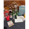 Image 3 : Vintage Bottles, Oil Lamps, and Metal Industrial First Aid Kit Collection