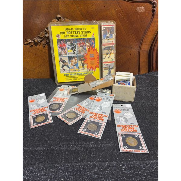 1990-91 Score Hockey 100-Card Set Plus Cards, 1985 Edmonton Oilers Hockey Dollars