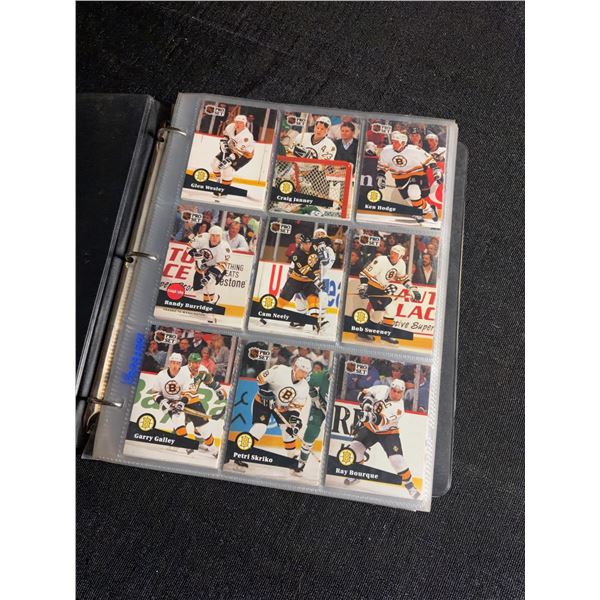 1991-92 Pro Set NHL Hockey Card Binder Set With Stars Like Gretzky, Bourque, Roy