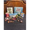 Image 3 : Eclectic Smoking Memorabilia Lot with Pipes, Cheech & Chong LP, Camel Tin, Collectibles