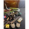 Image 4 : Vintage Tools, John Deere Level, Dodge Emblem, Carborundum File