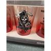 Image 3 : Lot: Sons of Anarchy Glasses, Bottles, Shoe Trees, Brushes, Decor, Book