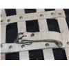 Image 3 : Vintage-Style Snowshoes with Straps, White and Red-Tan Webbing