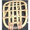 Image 6 : Vintage-Style Snowshoes with Straps, White and Red-Tan Webbing