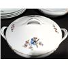 Image 10 : Meito China Hand Painted Japan Dinnerware Set Blue Bird Rose Pattern 30 Pieces