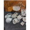 Image 2 : Cut Crystal Glassware Set with Decanters, Goblets, Bowls and Candy Jars