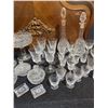 Image 3 : Cut Crystal Glassware Set with Decanters, Goblets, Bowls and Candy Jars