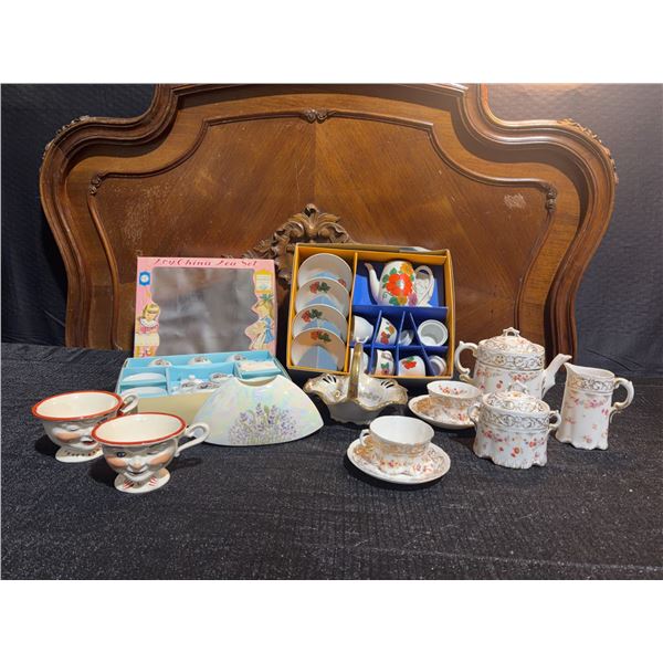 Miniature Tea Sets and Face Cups, 3 Boxed Sets, Novelty Porcelain
