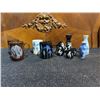 Image 3 : Japanese Themed Mugs and Sake Bottles with Floral and Calligraphy Designs, 10 Piecesq