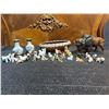 Image 1 : Miniature Dog Figurines, Engeline Pottery Canada 1033 Dish, Bird Vases, Bison