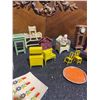 Image 3 : Dollhouse Miniature Furniture Lot With Painted Details and Accessories