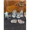 Image 3 : Etched Crystal Figurines and Paperweights Including Car and Animal Motifs