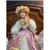 Image 4 : 4 Porcelain Dolls with Period Costumes and Stands