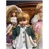 Image 5 : 4 Porcelain Dolls with Period Costumes and Stands