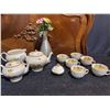 Image 1 : Ambassador Ware Simpsons Potters 12-Piece Tea Set Made in England Floral Pattern