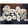 Image 1 : Simpsons Potters Solian Ware Dinner Service, England, Floral, Over 60 Pieces