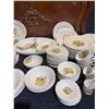 Image 3 : Simpsons Potters Solian Ware Dinner Service, England, Floral, Over 60 Pieces