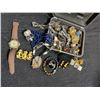 Image 2 : Costume Jewelry With Watch, Bracelets, Rings, Pins, Chains, In Philips Box