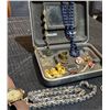 Image 4 : Costume Jewelry With Watch, Bracelets, Rings, Pins, Chains, In Philips Box