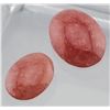 Image 1 : Rhodochrosite (29.2 ct, 22×16.5 & 17×13 mm)