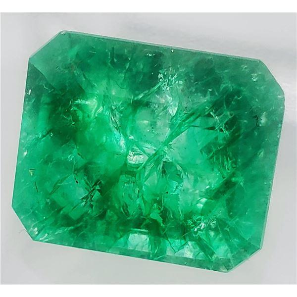 Emerald (9.82 ct, 14×11.5 mm)