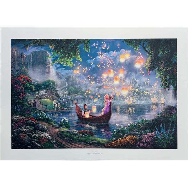 Thomas Kinkade TANGLED Hand Signed Limited Edition Lithograph