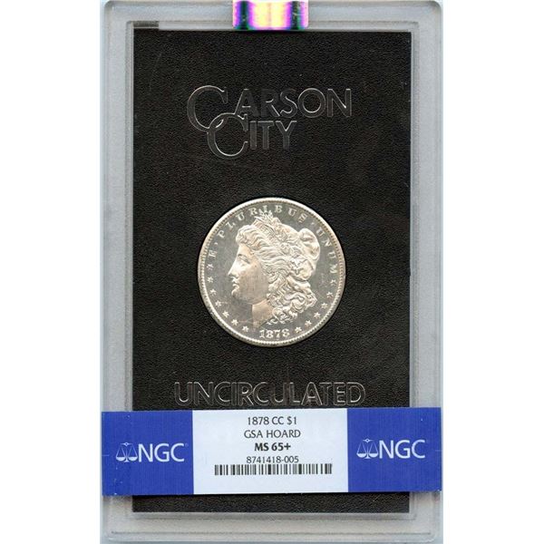 1878-CC $1 Morgan Silver Dollar NGC MS65+