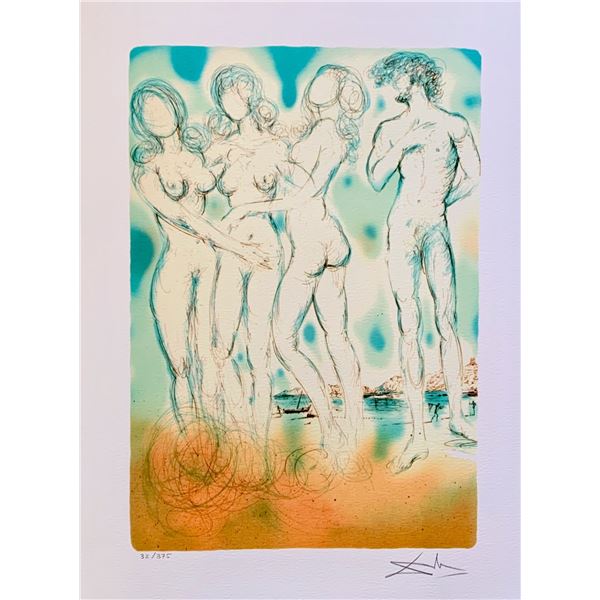 Salvador Dali JUDGEMENT OF PARIS Facsimile Signed & Numbered Giclee