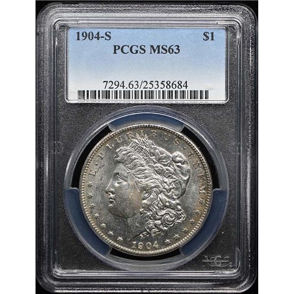 1904-S $1 Morgan Silver Dollar PCGS MS63
