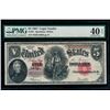 Image 1 : 1907 $5 Legal Tender Note PMG 40EPQ