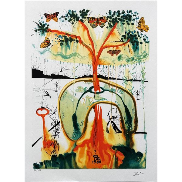 Salvador Dali MAD TEA PARTY Limited Edition Giclee Alice in Wonderland
